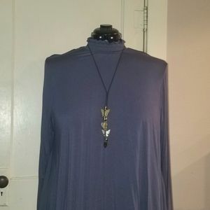 NWOT Lane Bryant Rouched Neck Flowing Tunic 22/24